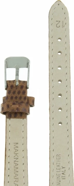 Ремешки maknamara 12 мм кор рептилия сереб заст