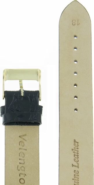 Ремешки velengton 18 чер croco зол заст