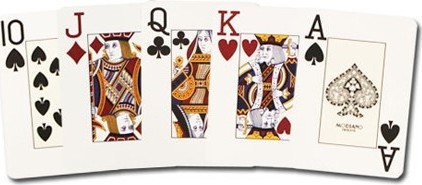 Карты "Modiano Texas Poker" 100% plastic 2 jumbo index blue