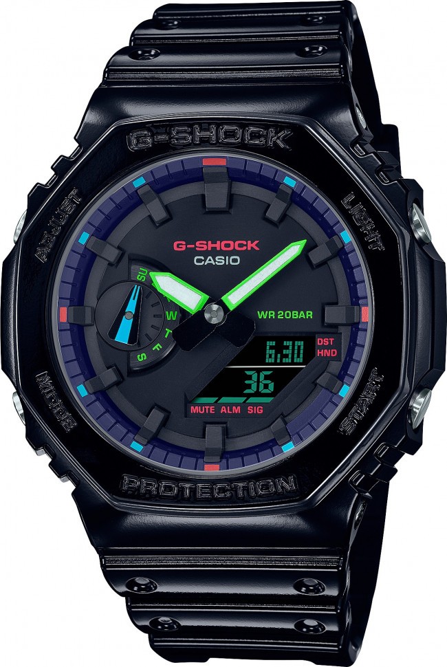 Наручные часы casio   ga-2100rgb-1a
