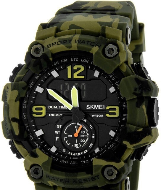 Наручные часы skmei 1637cmgn army green camo
