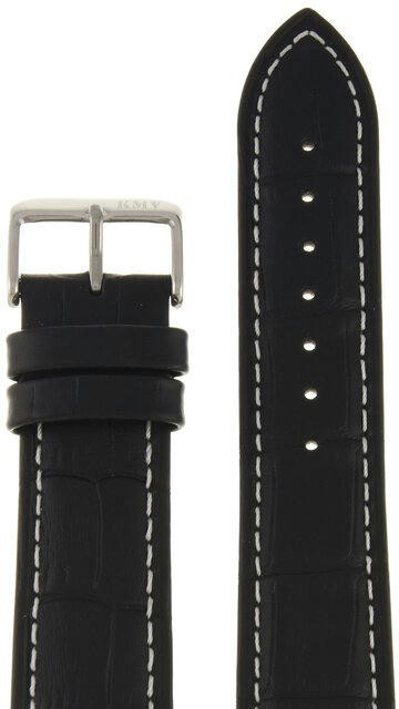 Ремешки "kmv" s-14, 22 р-р, чер. с бел. строчкой, l