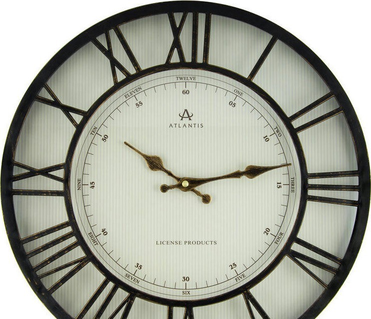 Настенные часы atlantis 1612-2 antique gold