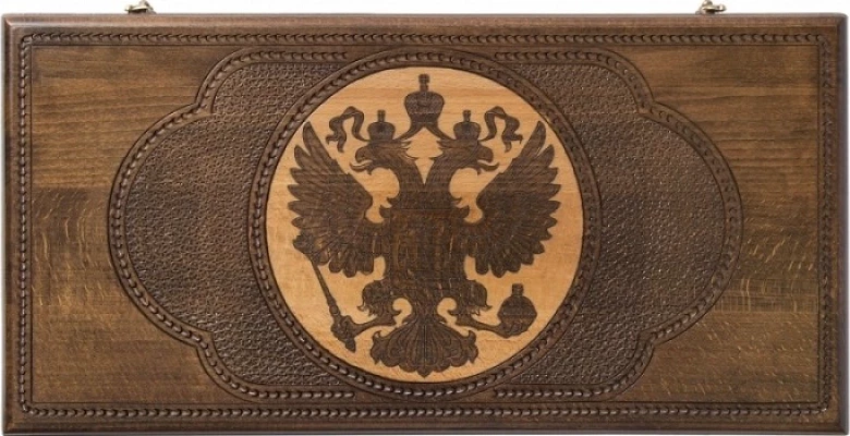 Нарды резные "Герб РФ" 60, Zakaryan