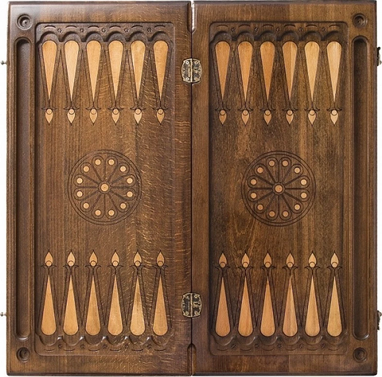 Нарды резные "Герб РФ" 60, Zakaryan