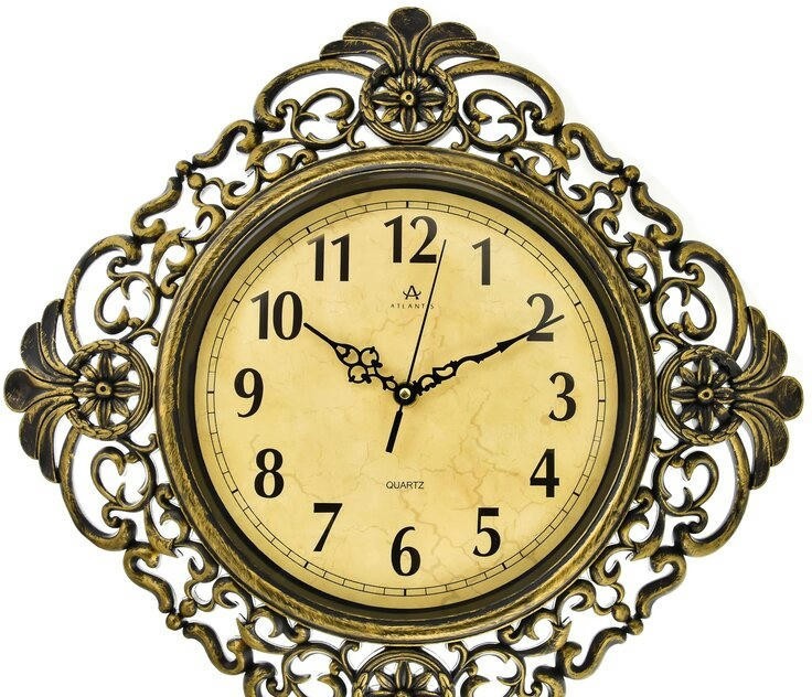 Настенные часы atlantis tld-35190a gold