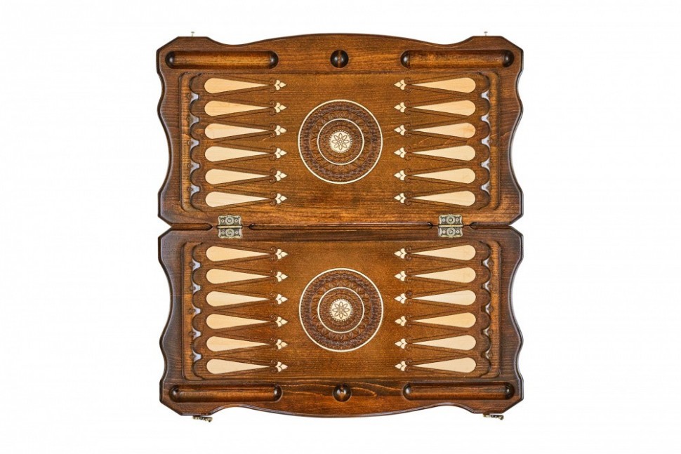 Шахматы + нарды резные "Эндшпиль 2" 60, Simonyan