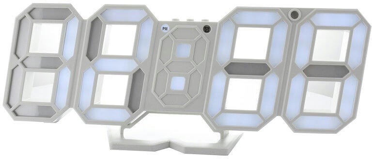 Сетевые часы vst883-6 бел.цифры (5В)+usb кабель (без адаптера)