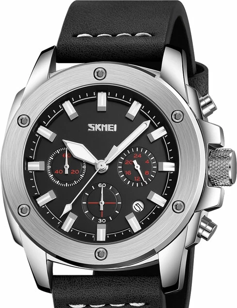 Наручные часы skmei 9327sibk silver-black