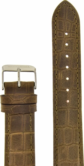 Ремешки maknamara 20 мм croco кор сереб заст МР-20041