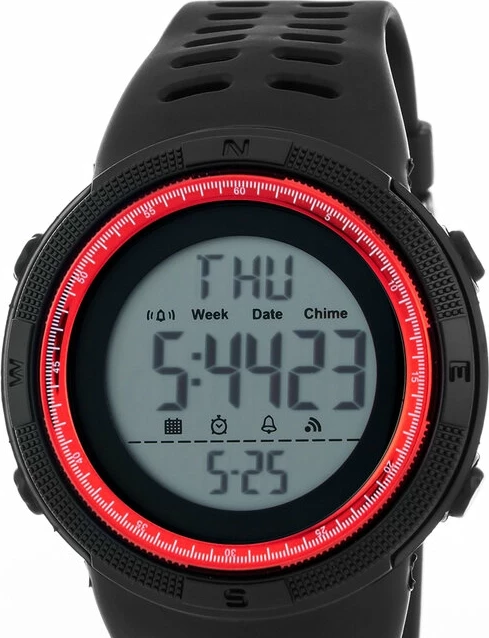 Наручные часы skmei 1251rdwt black/red-white
