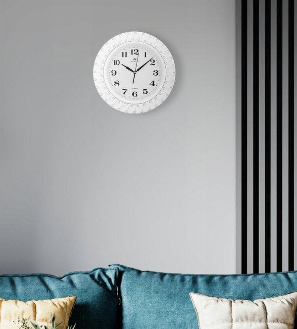 Настенные часы atlantis tld-35143b white