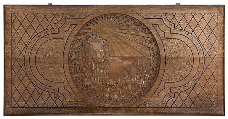 Нарды резные "Зодиак Лев", Ustyan