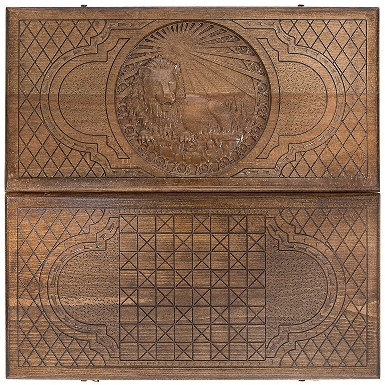 Нарды резные "Зодиак Лев", Ustyan