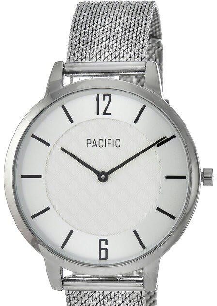 Наручные часы pacific x6190-2 корп-хром циф-сер/черн сетка