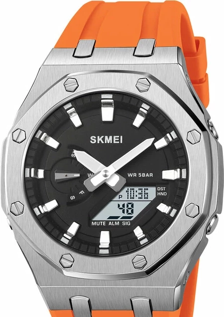 Наручные часы skmei 2243siog silver/orange