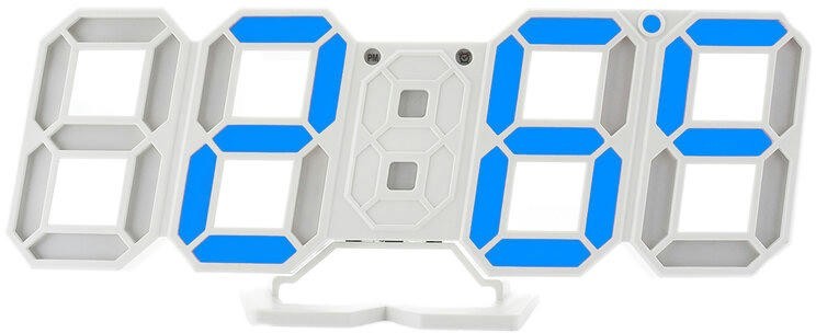 Сетевые часы vst883-5 син.цифры (бел)+usb кабель (без адаптера)