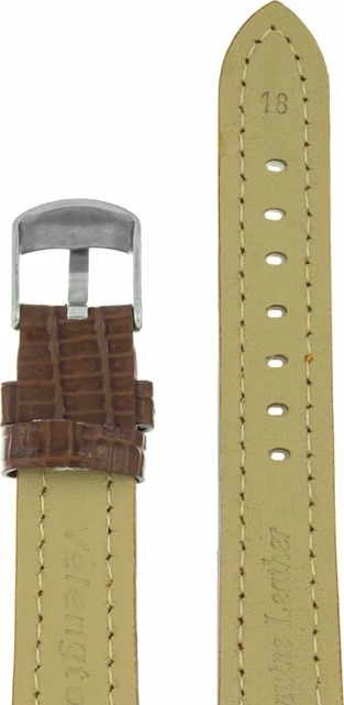 Ремешки velengton 18 кор с оранж строчкой змея сереб заст