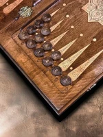 Нарды резные &quot;Золотой Узор 1&quot;, Mirzoyan