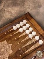 Нарды резные &quot;Золотой Узор 1&quot;, Mirzoyan