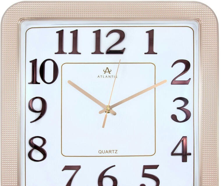 Настенные часы atlantis tld-3660 rose gold