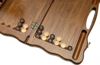 Нарды резные &quot;Бесконечность&quot; с ручкой, Haleyan