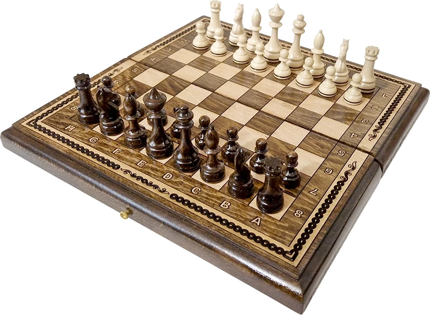 Шахматы + нарды резные "Олимпик 1" 30, Ustyan