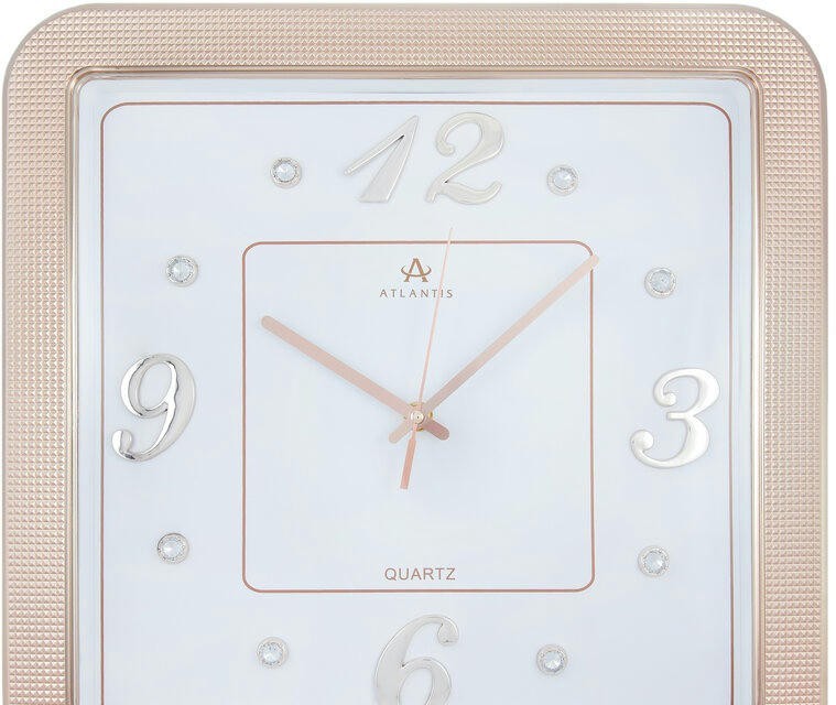 Настенные часы atlantis tld-3661b rose gold