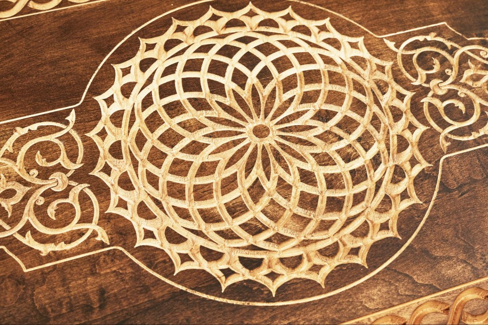 Нарды резные "Армянский узор 1", Mkhitaryan