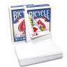 Карты "Bicycle Blank Back Standard Face blue" / рубашка пустая, лицо стандарт