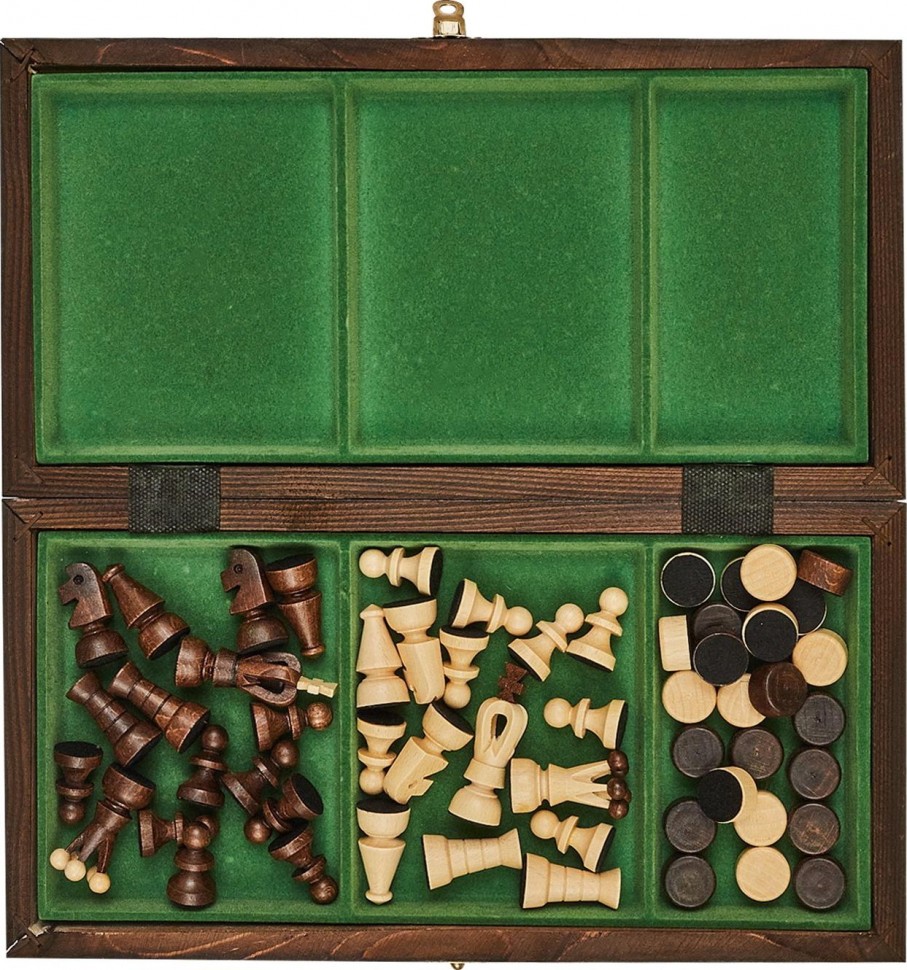 Шахматы + шашки "Королевские 35", Madon