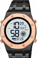Наручные часы skmei 2073bkrgwt black/rose gold-white