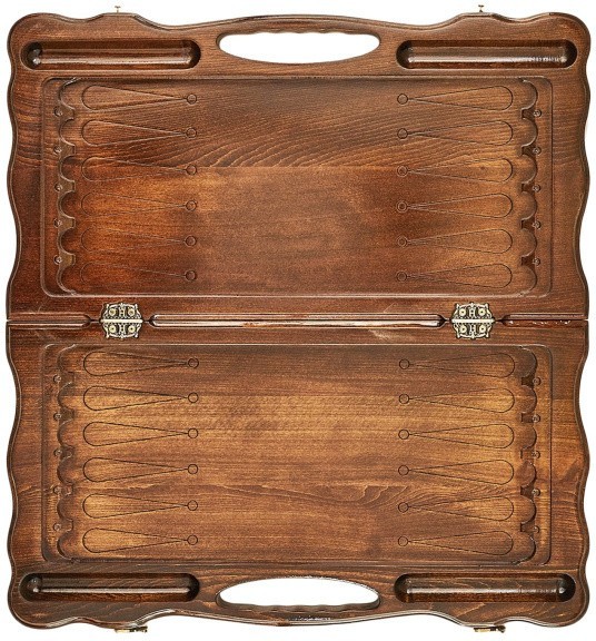 Нарды резные "Охота", с ручкой, Haleyan