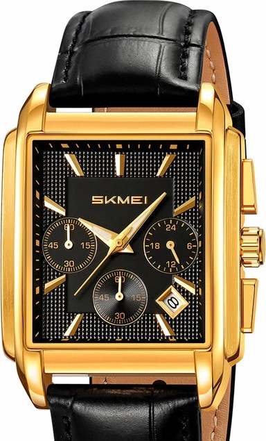 Наручные часы skmei 2339lgdbk gold/black-leather