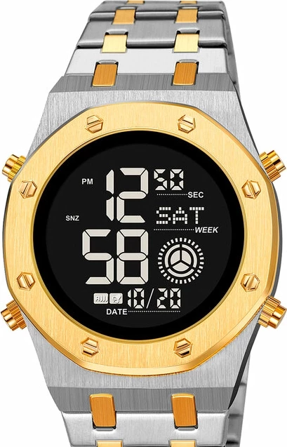 Наручные часы skmei 2073tgdbk silver/gold-black