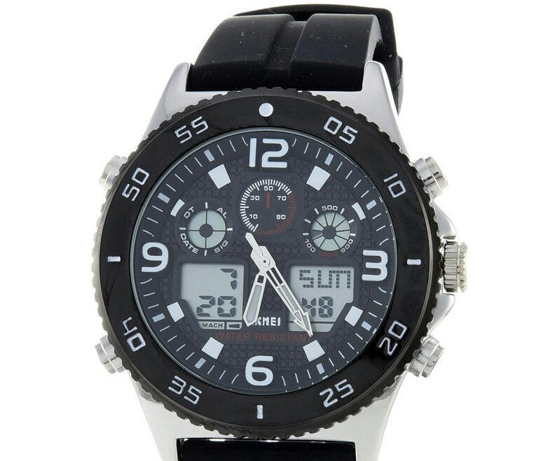 Наручные часы skmei 1538psi silver sillica gel belt