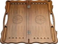 Нарды резные "Арарат" с ручкой 60, Haleyan