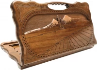 Нарды резные "Арарат" с ручкой 60, Haleyan