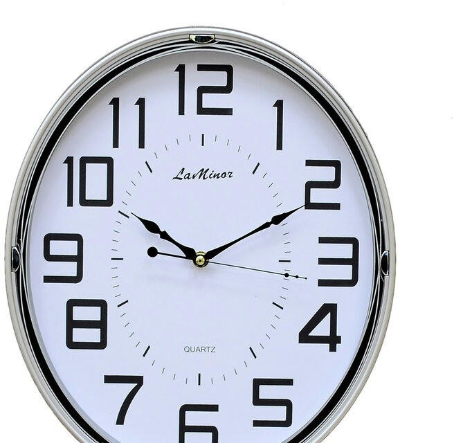 Настенные часы la minor 7411-В серебро