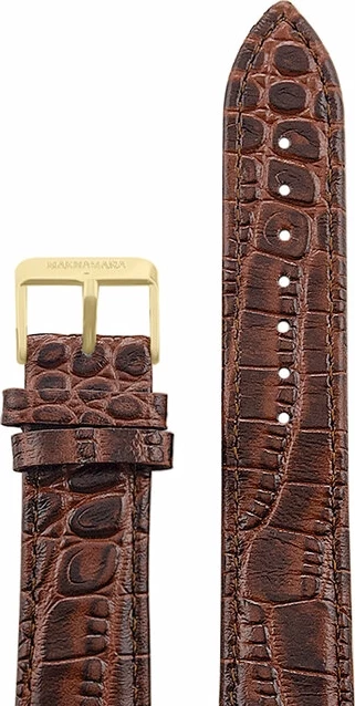 Ремешки maknamara 20 мм т.кор croco (зол.заст) 20060