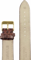 Ремешки maknamara 20 мм т.кор croco (зол.заст) 20060