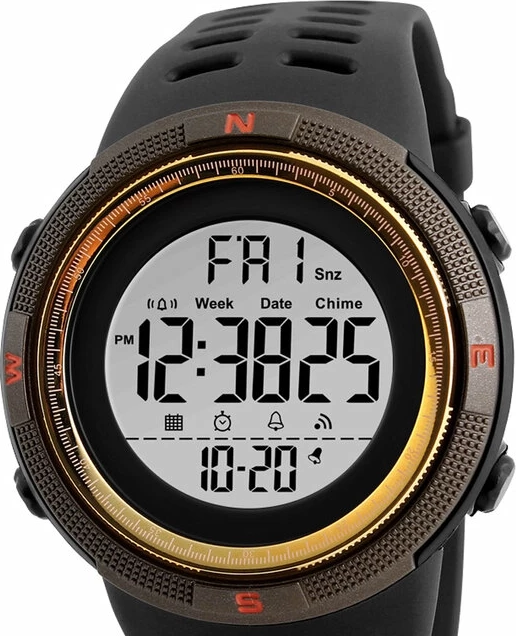 Наручные часы skmei 1251gdwt brown/gold-white