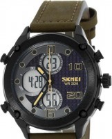 Наручные часы skmei 1975ldkbnwt dark brown/white leather