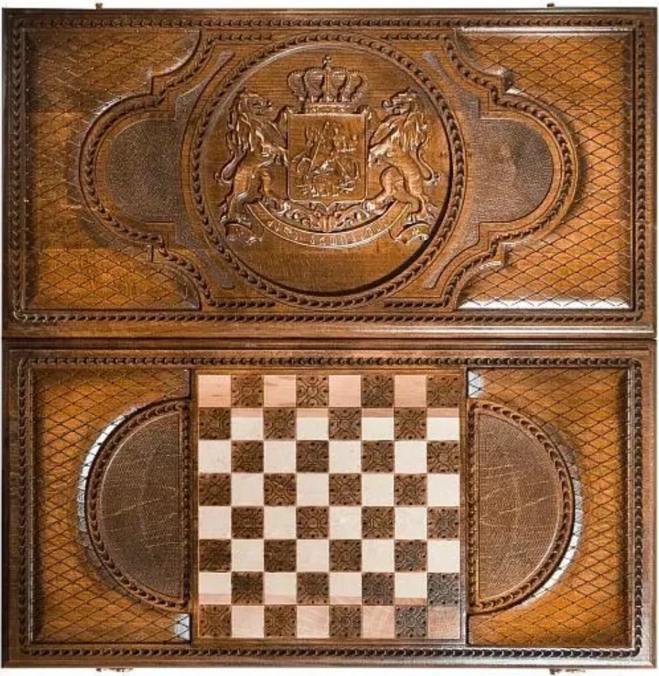 Нарды резные "Герб Грузии", Mkhitaryan