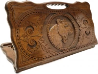 Нарды резные &quot;Тигр&quot; с ручкой, Haleyan