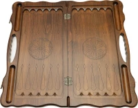 Нарды резные &quot;Тигр&quot; с ручкой, Haleyan