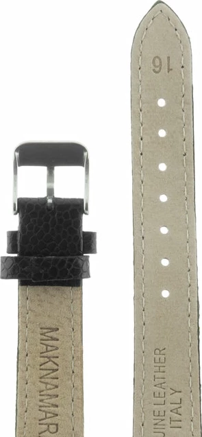 Ремешки maknamara 16 мм чер рептилия сер заст mp-16002