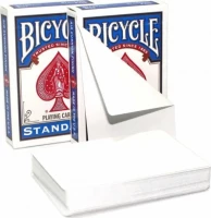 Карты "Bicycle Blank Card Both Sides blue"
