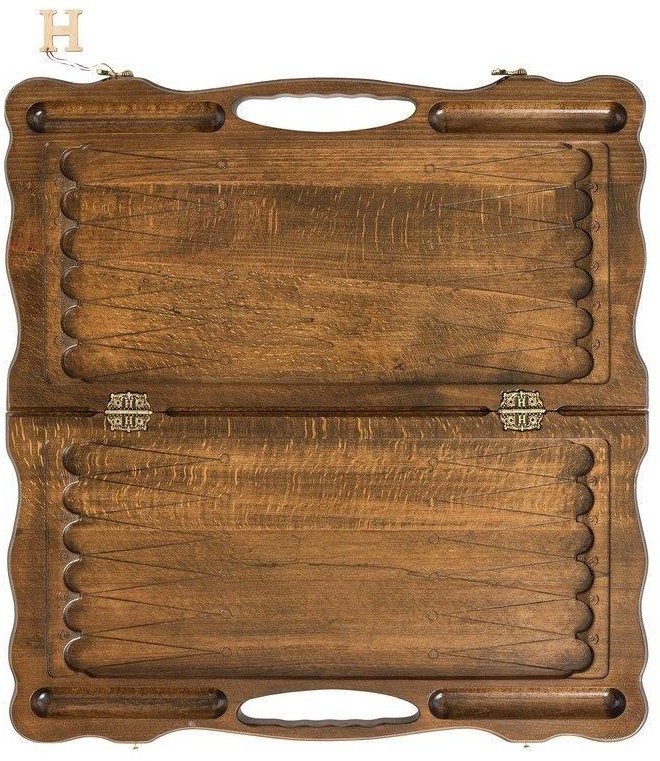 Нарды резные "Орел" с ручкой 60, Haleyan