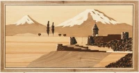 Нарды &quot;Церковь у Арарата&quot; инкрустация, Zeynalyan